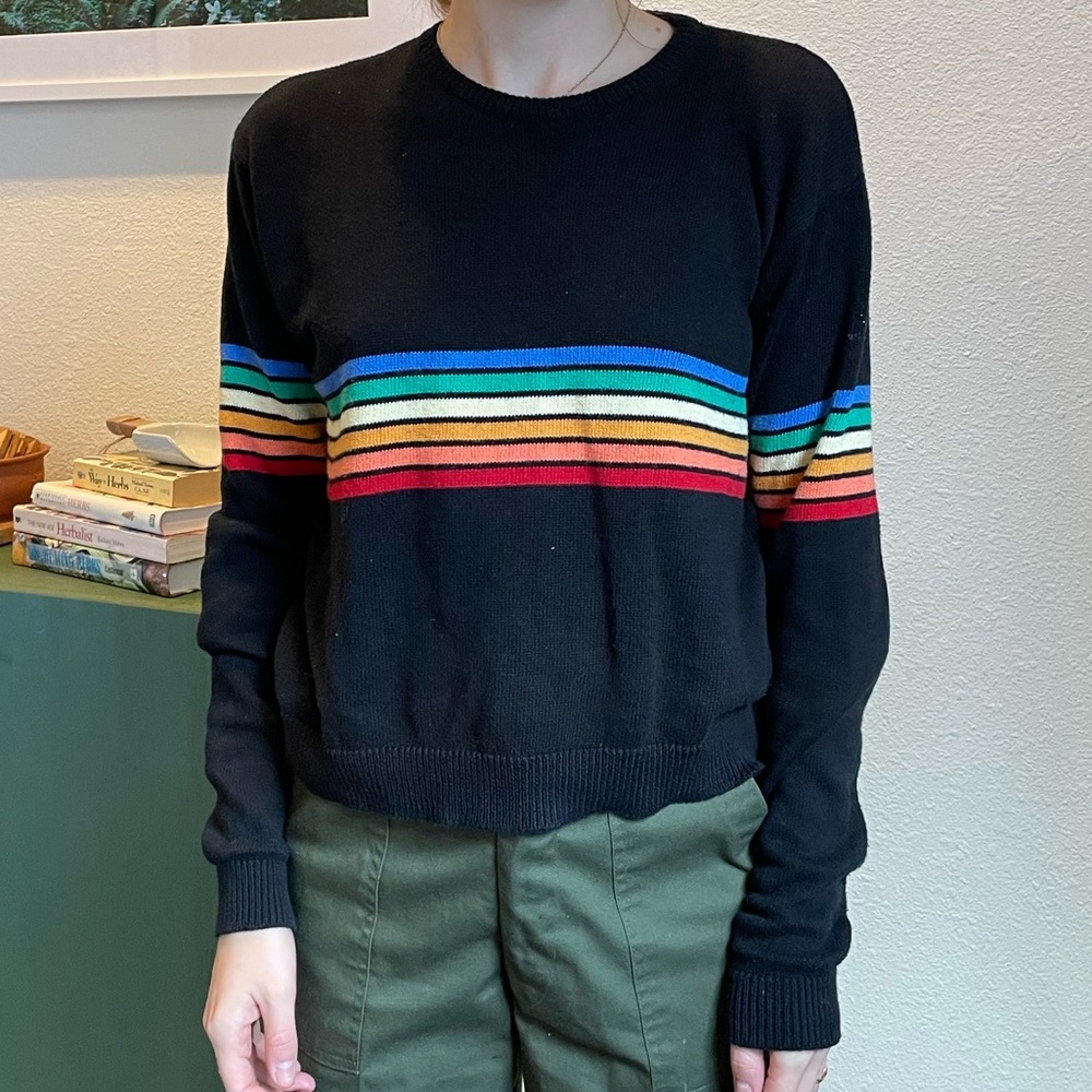 Brandy Melville Rainbow Stripe Sweater
